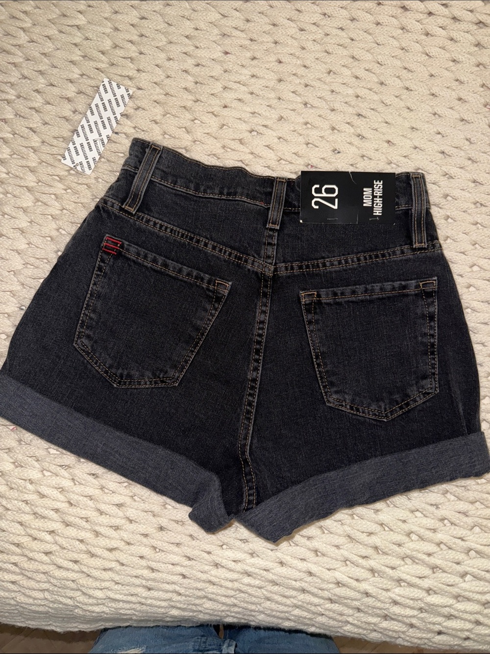 BDG Black Rolled-Hem High-Rise Denim Shorts - Picture 2 of 4